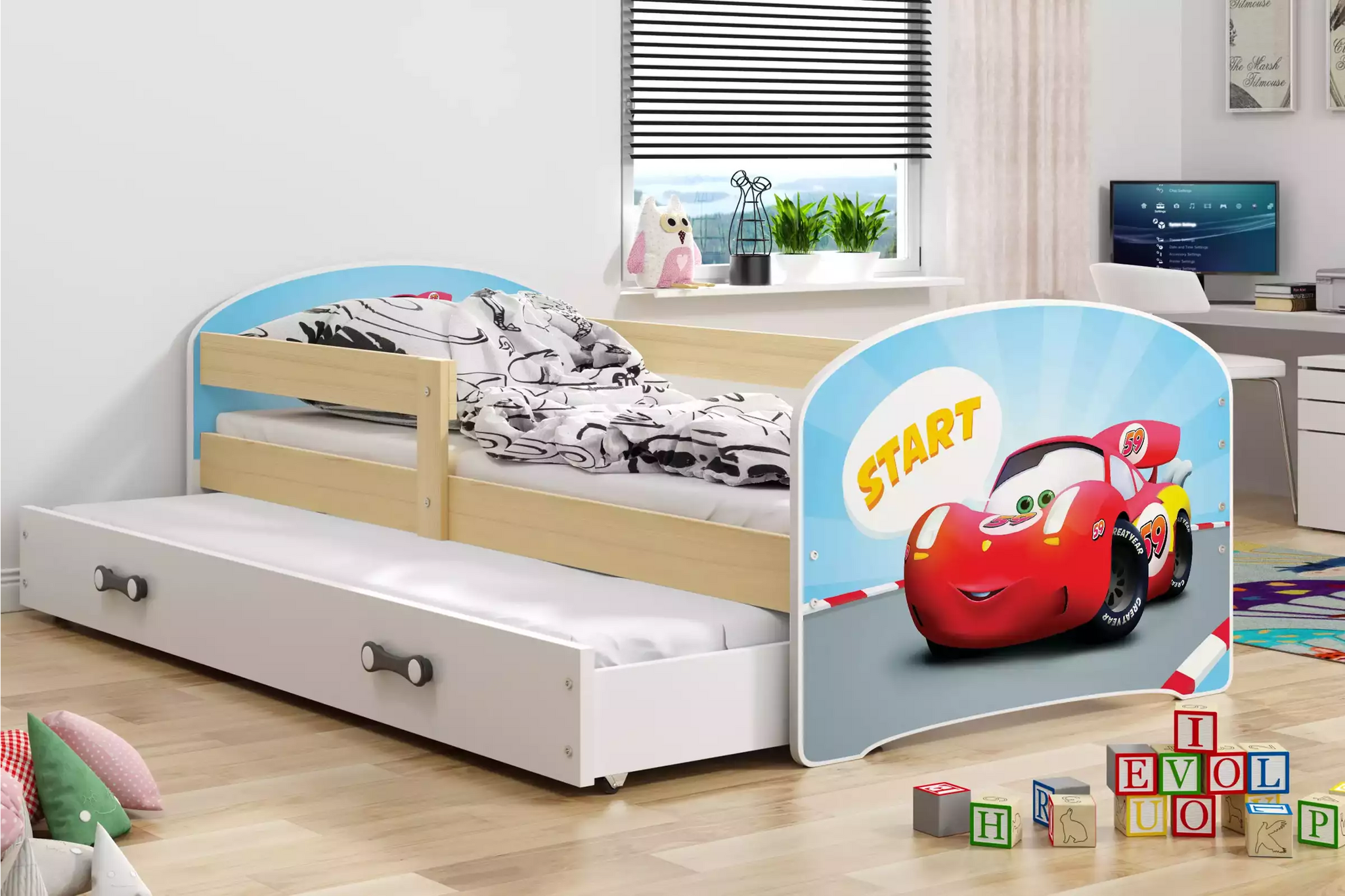 Vaikiška lova automobilis 80 x 160