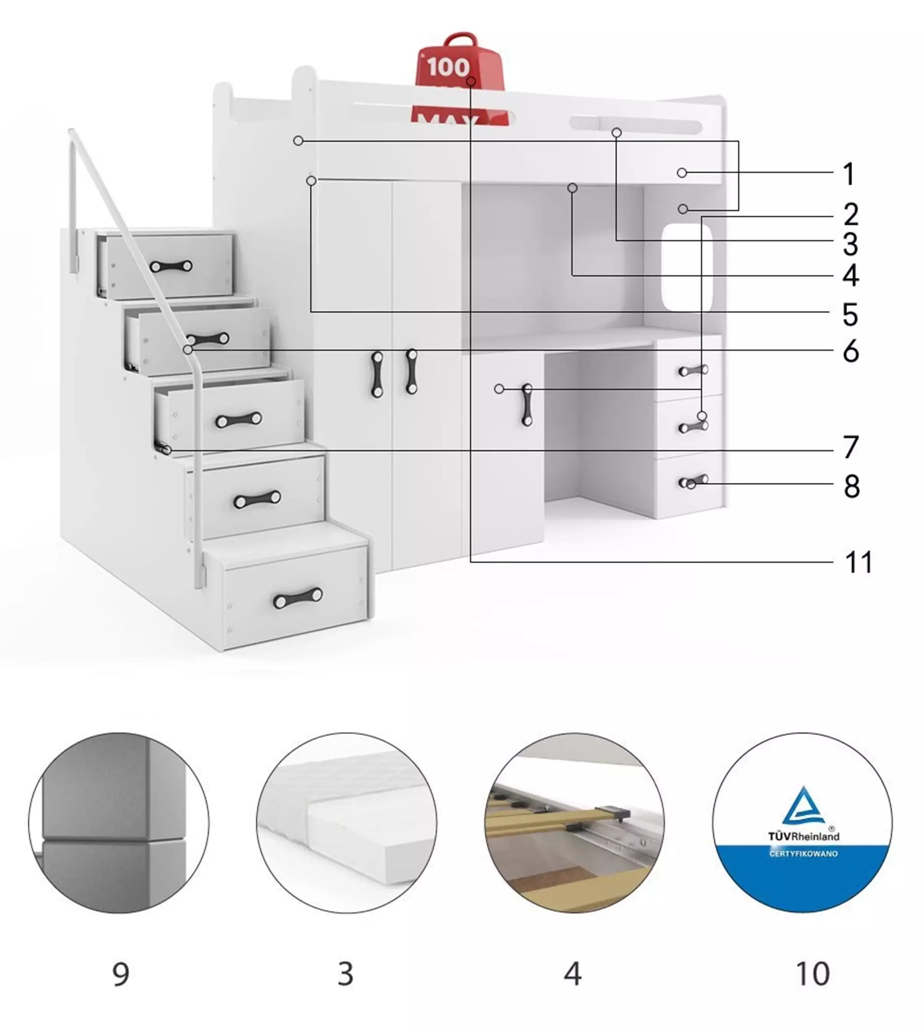 Vaikiška lova Max 4