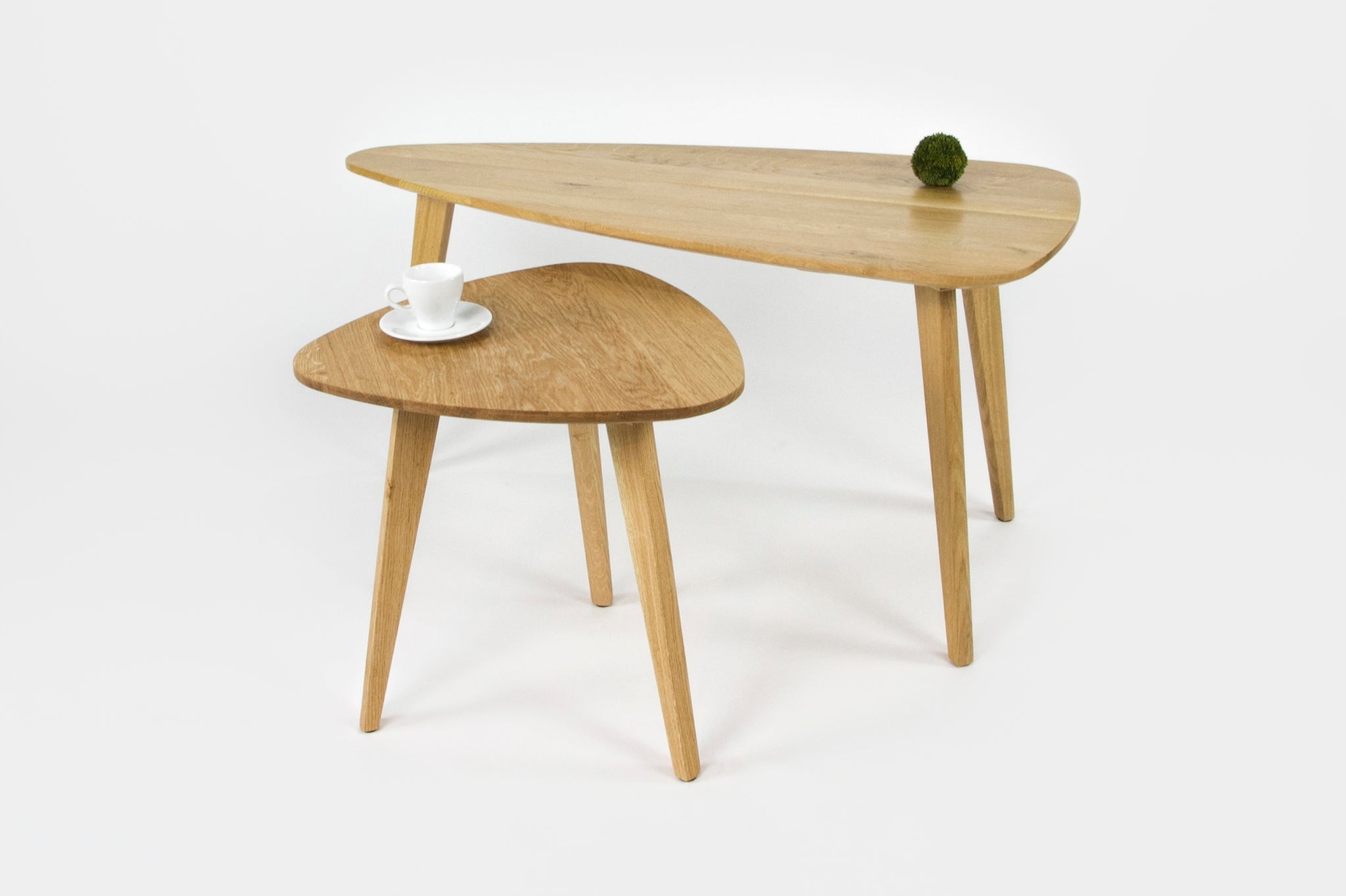 Ąžuolinis kavos staliukas