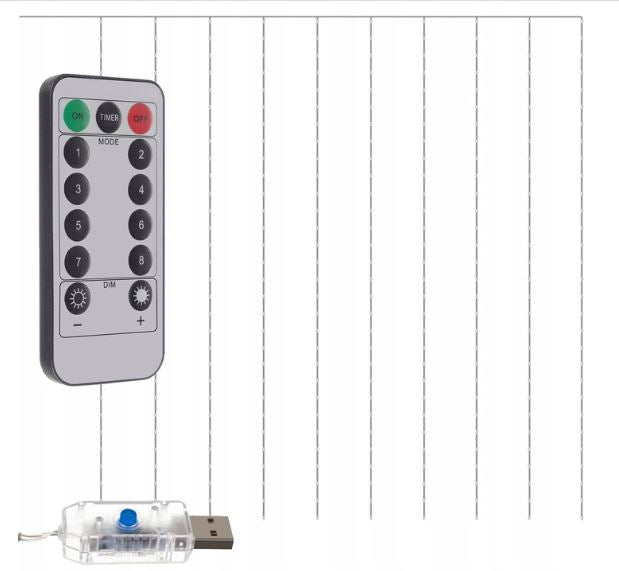 LED užuolaidos 3m x 3m