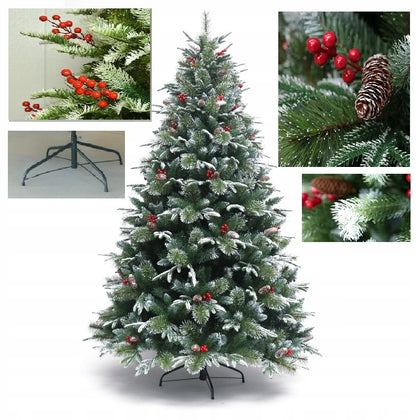 210cm PE+PVC Dirbtinė Kalėdų eglutė