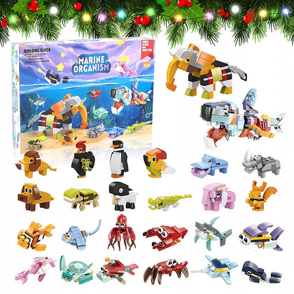 Advento kalendorius su konstravimo kaladėlėmis