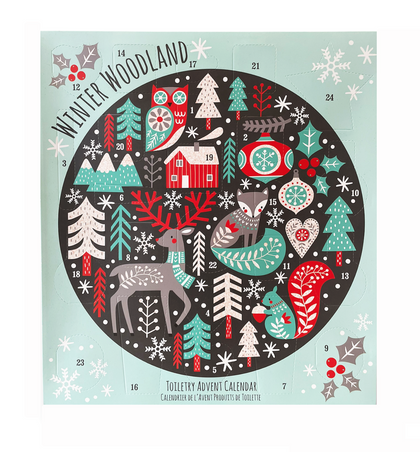 Advento kalendorius su kūno priežiūros kosmetika Technic Winter Woodland