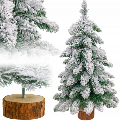 60cm Dirbtinė Kalėdų eglutė su sniego efektu PVC