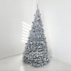 180/210cm Išskleidžiama dirbtinė Kalėdų eglutė su sniegu