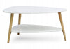 Moedrnus baltas kavos staliukas 90x67x45 cm