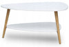 ModernHome kavos staliukas 90x67x45 cm baltas
