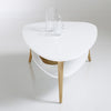 ModernHome kavos staliukas 90x67x45 cm baltas
