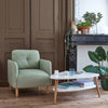 ModernHome kavos staliukas 90x67x45 cm baltas