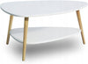 ModernHome kavos staliukas 90x67x45 cm baltas