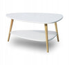 Moedrnus baltas kavos staliukas 90x67x45 cm