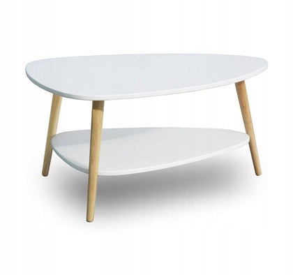 Moedrnus baltas kavos staliukas 90x67x45 cm