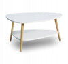 Moedrnus baltas kavos staliukas 90x67x45 cm
