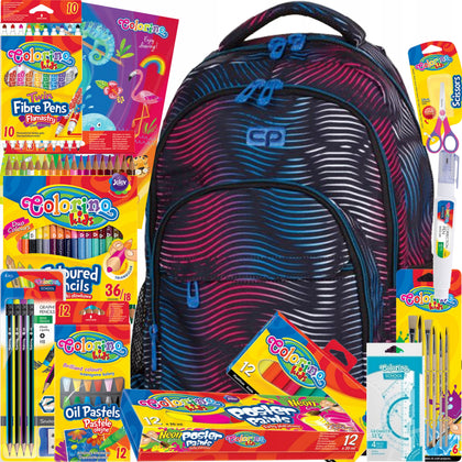 Mokyklinė kuprinė CoolPack su priedais