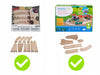 Motorizuotas traukinys su medine trasa Kinderplay