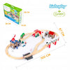 Motorizuotas traukinys su medine trasa Kinderplay
