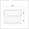 Sieninis lauko šviestuvas Kwazar Luminaire Harry 10053 juodas