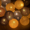 30LED Medvilniniai kamuoliukai