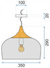 Pakabinamas šviestuvas Toollight BARI APP182-1CP