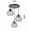 Pakabinamas šviestuvas Luxolar 724 E27 3x60W