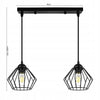 Pakabinamas šviestuvas Ledlux LX-1046 juodas