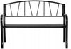 Metalinis suolas su atlošu, 125 x 33 cm