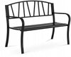 Metalinis suolas su atlošu, 125 x 33 cm