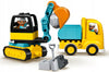 LEGO DUPLO sunkvežimis ir vikšrinis ekskavatorius 10931 2+