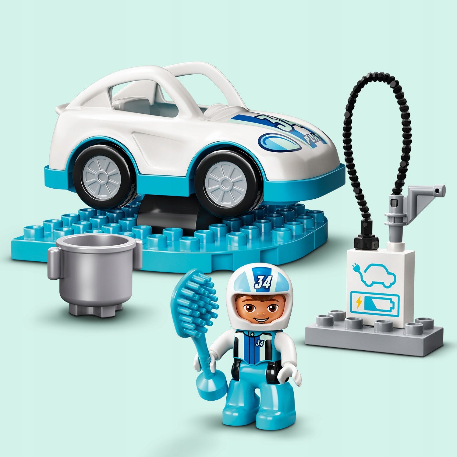 „Lego Duplo“ lenktyniniai automobiliai 10947 2+