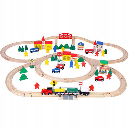 Medinis traukinys LandToys