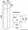 Šviestuvas 70cm, 1vnt. E27 / 230V IP44