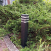 Kvadratinis sodo apšvietimo stulpas Superled E27 50 cm juodas