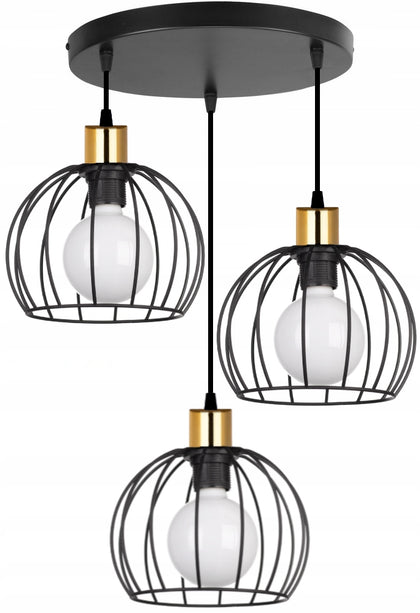 Pakabinamas šviestuvas Light Orbita E27 60W juodas