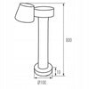 LED Šviestuvas Kanlux DROMI 80cm, 7W-GR