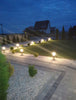 Kvadratinis sodo apšvietimo stulpas LedLux E27 45 cm juodas