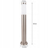 Apšvietimo stulpas Ledhoff E27 65cm sidabrinis, su judesio jutikliu