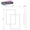 LED šviestuvas Galaxis 45W 42x30x6 cm 4950lm
