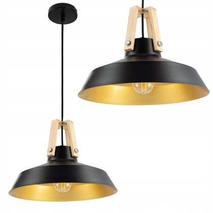 Pakabinamas šviestuvas SmartLED Wood juoda