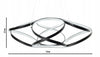 Pakabinamas šviestuvas SmartLED 107W 73CM