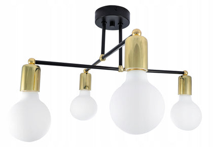 Pakabinamas šviestuvas Loft Edison aukso spalvos LED