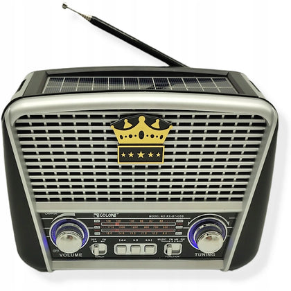 Radijas su saulės baterija AM, FM, SW Golon RX-BT455S