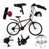 MTB dviratis MalTrack Quattro Orange juodas 18