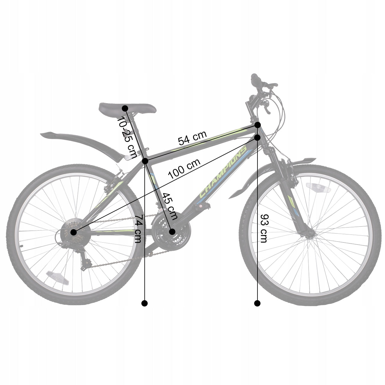 MTB dviratis MalTrack Quattro Yellow juodas 18