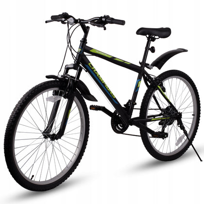 MTB dviratis MalTrack Quattro Yellow juodas 18