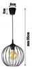 Pakabinamas šviestuvas RETRO LOFT EDISON
