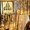 300 LED kalėdinė girlianda užuolaidos