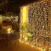 300 LED kalėdinė girlianda užuolaidos